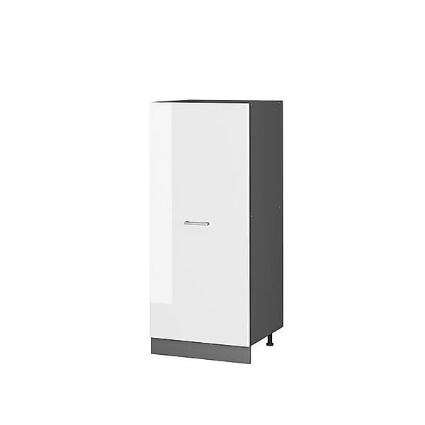 Vicco Hochschrank R-Line Küchenkommode Weiß Hochglanz/Anthrazit 60 cm günstig online kaufen