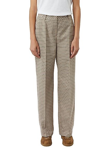 comma Stoffhose mit Karo Muster günstig online kaufen