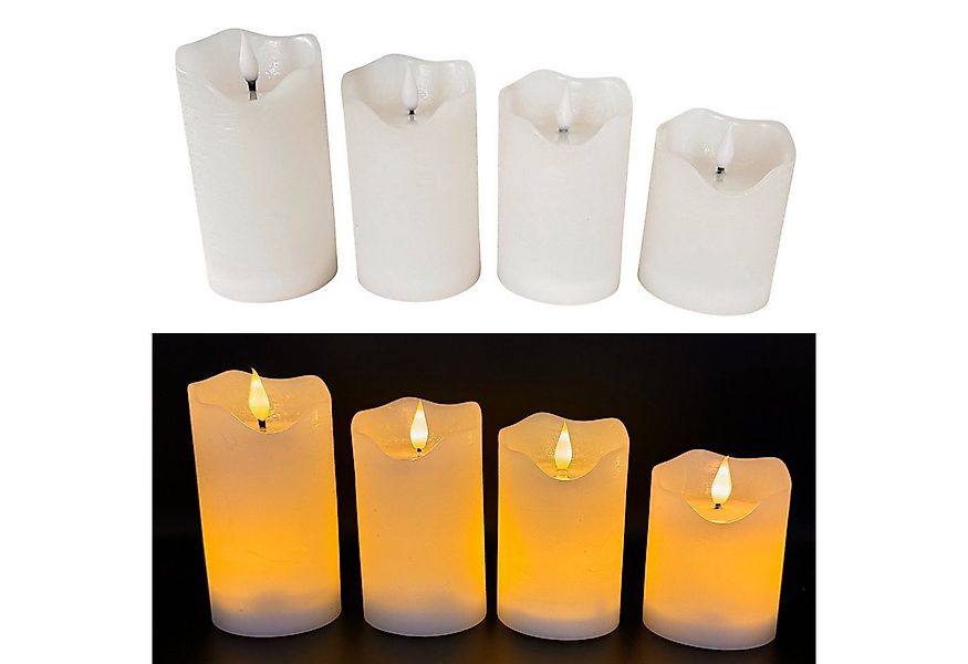 Online-Fuchs LED-Kerze - 4 LED Kerzen im Set mit Dimmer, Timer und Fernbedi günstig online kaufen