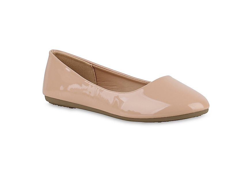 VAN HILL 840128 Ballerina Damen Klassische Ballerinas Lack Slippers Leder-O günstig online kaufen