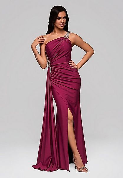 OMBRE Abendkleid Luxuriöses One-Shoulder Abendkleid mit Strassdetails günstig online kaufen