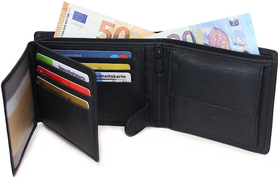 Frentree Geldbörse 12 Kartenfächer und RFID-Schutz, günstig online kaufen