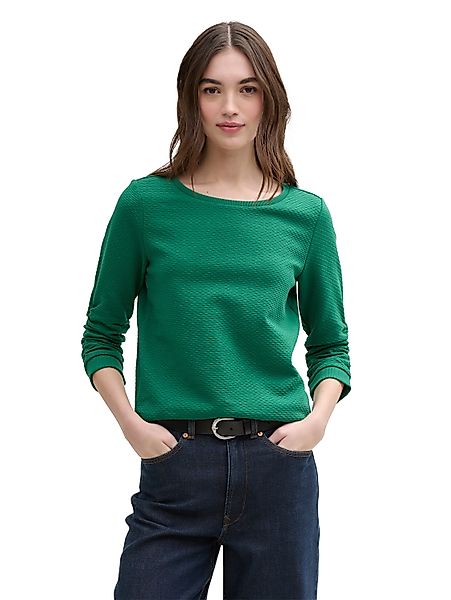 TOM TAILOR Denim Sweatshirt mit gerafften günstig online kaufen