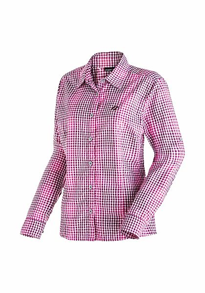 Maier Sports Funktionsbluse "Nanni", Damen Bluse, langarm Karobluse für Out günstig online kaufen
