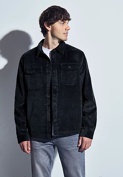 STREET ONE MEN Outdoorjacke, ohne Kapuze, aus reiner Baumwolle günstig online kaufen