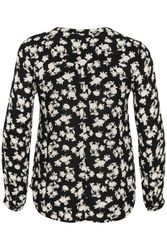 KAFFE Curve Langarmbluse Langarm-Bluse KCami Große günstig online kaufen