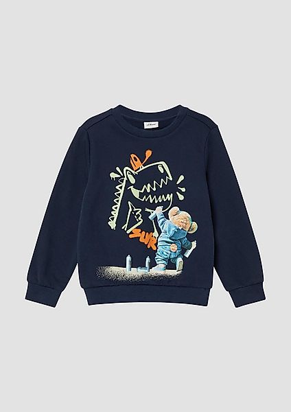 s.Oliver Sweatshirt Sweatshirt Kuscheliges Sweatshirt mit Fotoprint günstig online kaufen