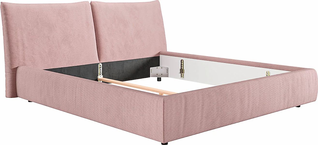 Places of Style Polsterbett "Priora in 4 Breiten bis 200cm", auch in NaturL günstig online kaufen