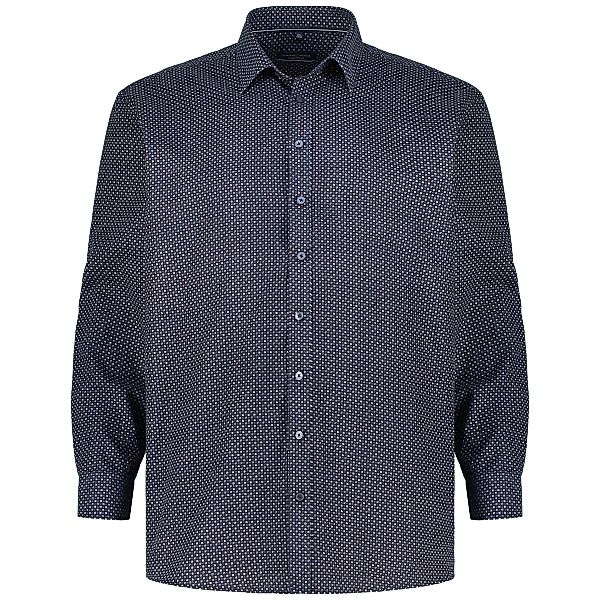 CASA MODA Freizeithemd mit Allover-Muster Farbe blau Größe: 6XL günstig online kaufen