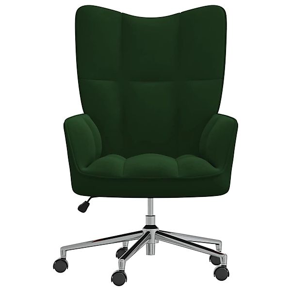 vidaXL Sessel Relaxsessel Dunkelgrün Samt (1-St) günstig online kaufen