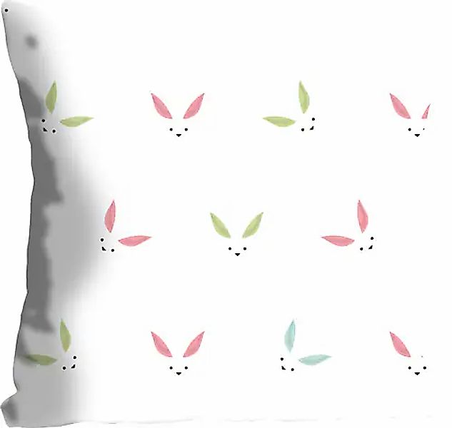 queence Dekokissen »Danyel«, mit süßen Häschen, Kissenhülle ohne Füllung, 1 günstig online kaufen