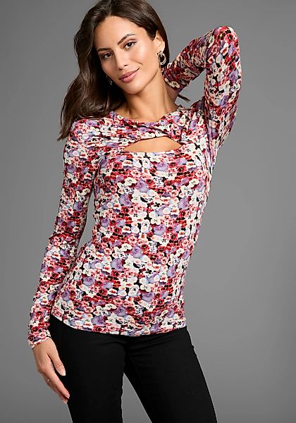 Laura Scott Langarmshirt mit Twisteffekt im günstig online kaufen
