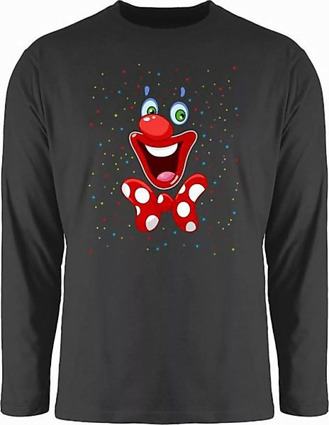 Shirtracer Rundhalsshirt Clown Gesicht Karneval Kostüm I Clownkostüm witzig günstig online kaufen