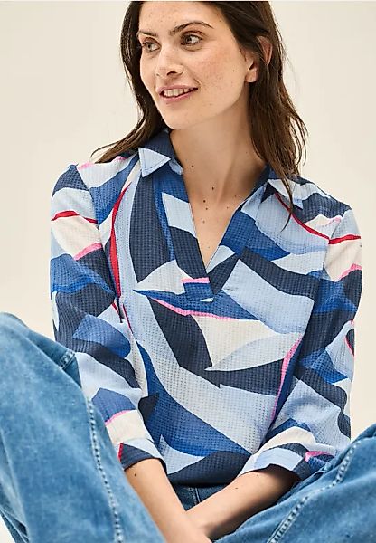 Lange Hemdbluse mit Print günstig online kaufen