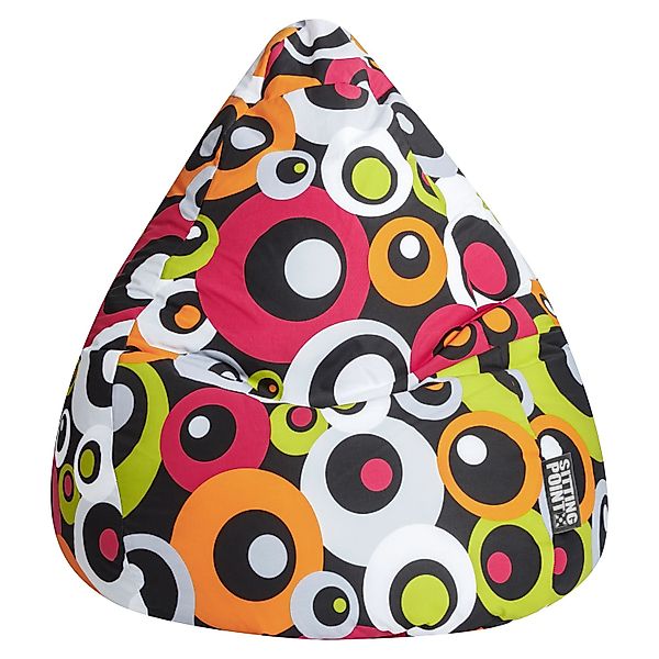 Sitting Point Sitzsack BeanBag Malibu 120 l Orange Bunt günstig online kaufen