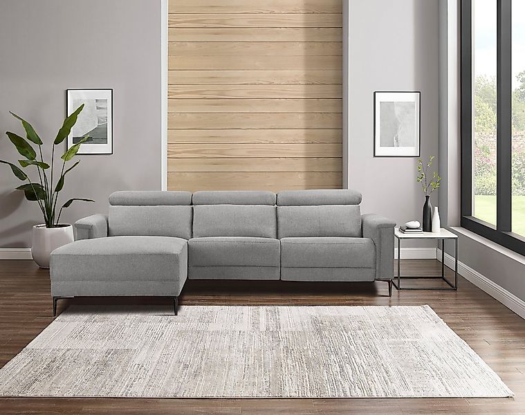 Places of Style Ecksofa Lund, L-Form, 261cm, man. o. elektr. Relaxfunktion günstig online kaufen
