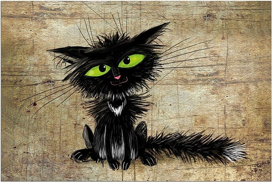 matches21 HOME & HOBBY Fußmatte Türmatte Lustige Katze in 40x60 cm als Fuss günstig online kaufen