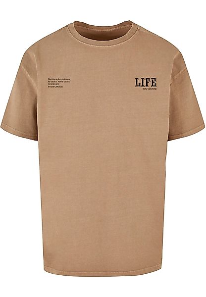 Merchcode T-Shirt "Merchcode Herren Life Acid Washed Oversized Tee", (1 tlg günstig online kaufen