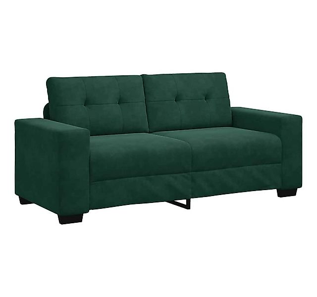 vidaXL Sofa Zweisitzer-Sofa Dunkelgrün 180x77x82 cm Samt, 1 Teile günstig online kaufen