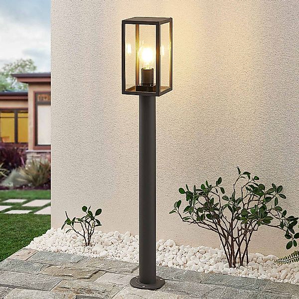 Lindby Wegeleuchte Filimon, 80 cm, anthrazit,  IP44, E27 günstig online kaufen