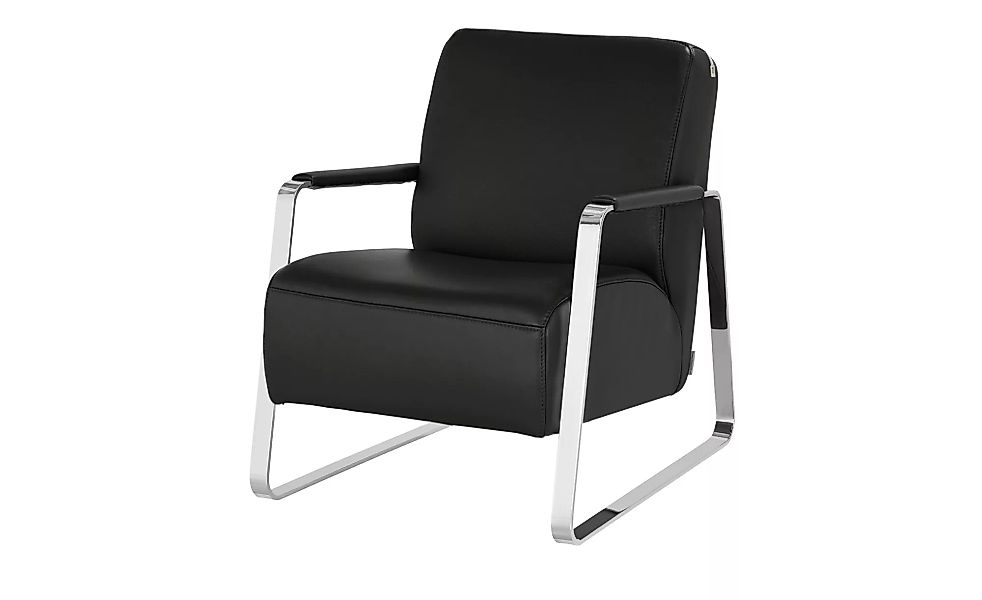 W.SCHILLIG Leder Sessel  17350 Quadroo - schwarz - 65 cm - 82 cm - 82 cm - günstig online kaufen