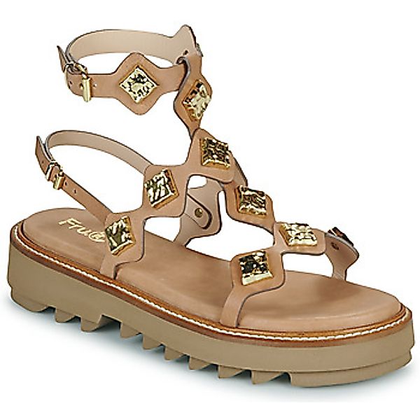 Fru.it  Sandalen 9169-100-HELGA-TAUPE-TEXANO-LEGNO günstig online kaufen