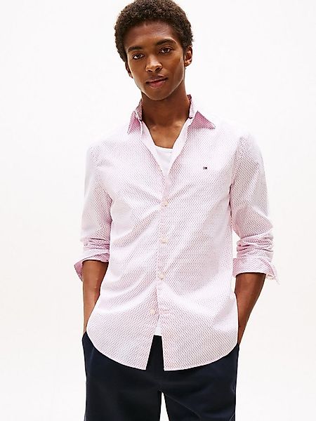 Tommy Hilfiger Langarmhemd FLEX POPLIN MINI PRINT RF SHIRT regular fit, Ken günstig online kaufen