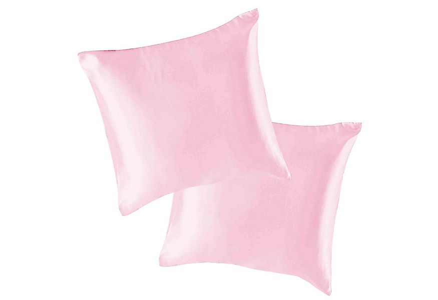 MODFU Kissenbezüge 2er Set Satin Kissenbezug Deko Kissenhülle Kopfkissenbez günstig online kaufen