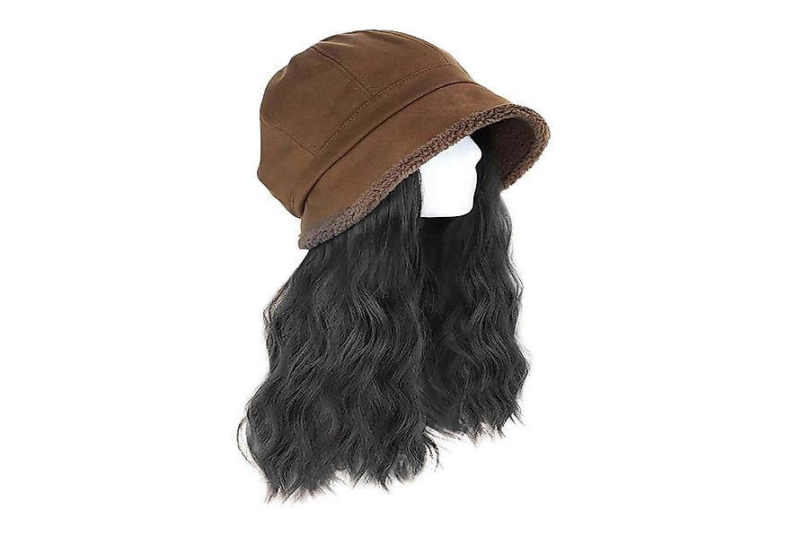 Refttenw Plüschmütze Damen Winter Warm Plüsch Fischerhüt mit Lange Gewellte günstig online kaufen