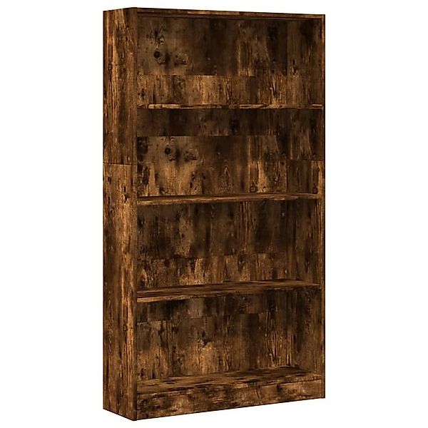 vidaXL Bücherregal Bücherregal Räuchereiche 80x24x143 cm Holzwerkstoff, 1-t günstig online kaufen