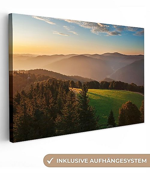OneMillionCanvasses® Leinwandbild Blick über den dicht bewaldeten Schwarzwa günstig online kaufen