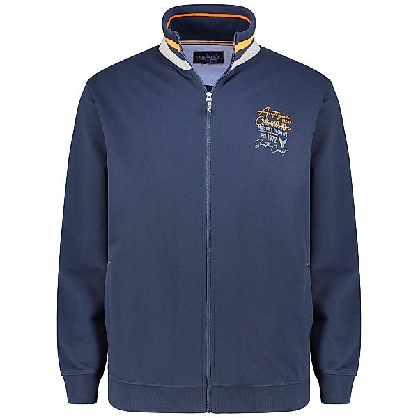 Redfield Sweatjacke aus Baumwollmischung Farbe dunkelblau Größe: 6XL günstig online kaufen