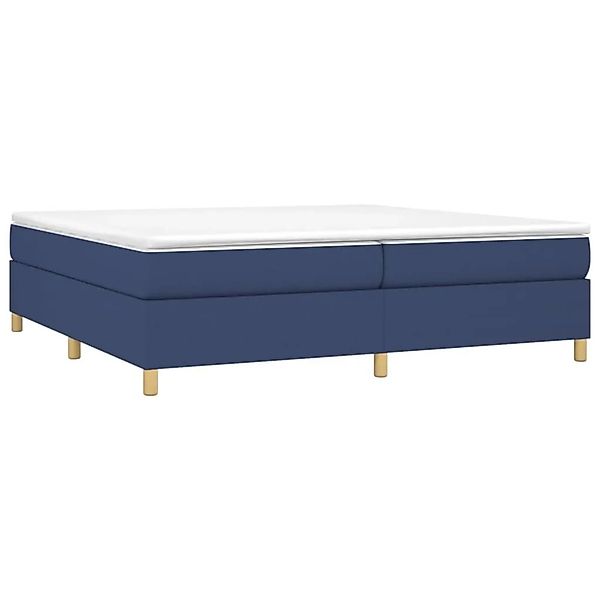 vidaXL Boxspringbett mit Matratze Blau 200x200 cm Stoff 3144552 günstig online kaufen