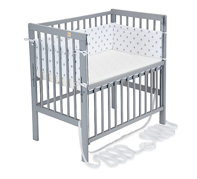 FabiMax Beistellbett Flex grau, 2in1, Beistellbett günstig online kaufen