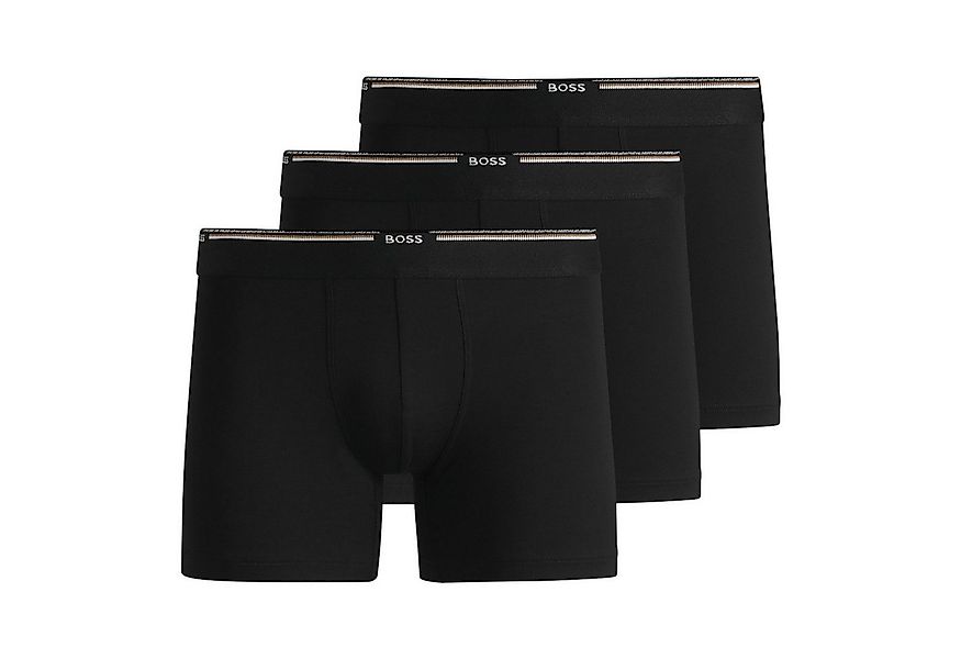 BOSS Boxer BoxerBr Bamboo (3-St) mit eingesticktem Markenschriftzug am Bund günstig online kaufen