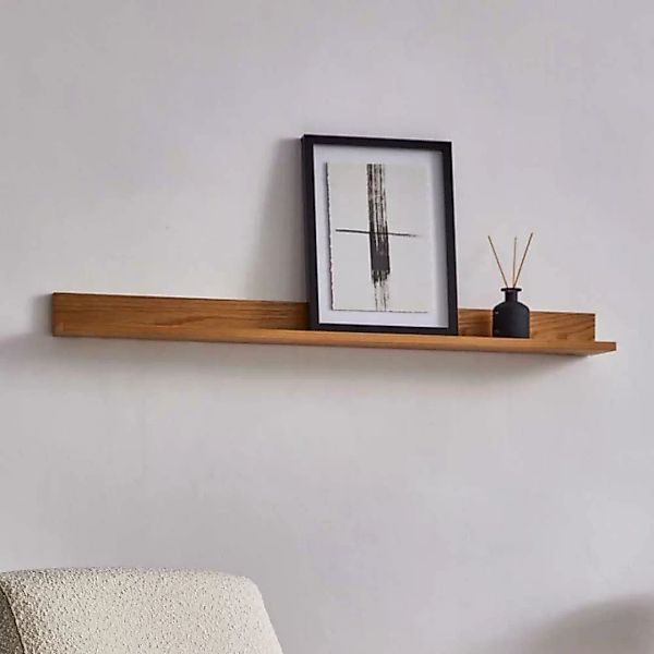 Wand Regal schlicht in Eichefarben modernes Design günstig online kaufen