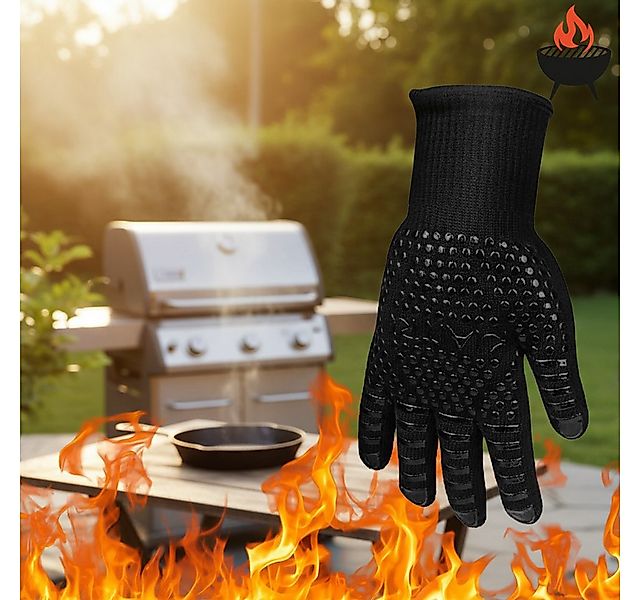 GOLDEN Grillhandschuhe Grillhandschuhe hitzebeständig feuerfeste Kochhandsc günstig online kaufen