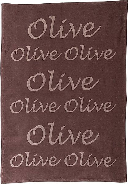 stuco Geschirrtuch Olive, (Set, 3-tlg), Jacquardgewebe günstig online kaufen