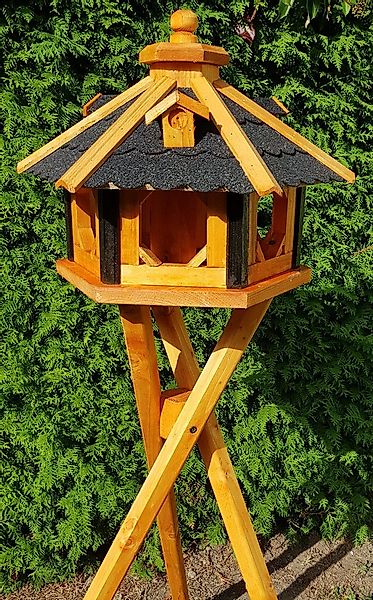 Holzdekoladen Vogelhaus Vogelhaus mit Ständer 48x33 cm Größe L Typ 9 günstig online kaufen