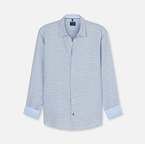 OLYMP Leinenhemd mit Minimal-Muster, aus Leinen, regular fit günstig online kaufen