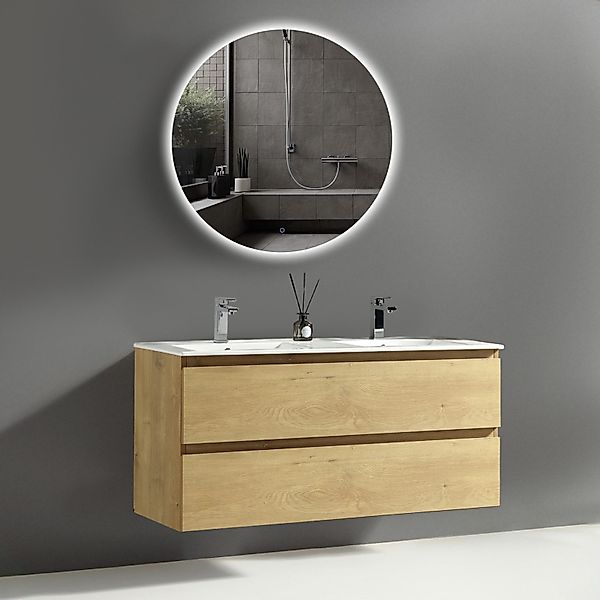Alpenberger Badezimmer-Set Badezimmer Möbel Badschrank, (Badspiegel günstig online kaufen