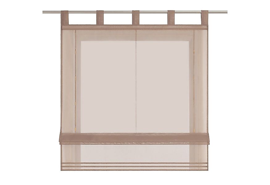 Delien Raffrollo Sophia, mit Schlaufen, Voile Uni Wohnzimmer Gardine günstig online kaufen