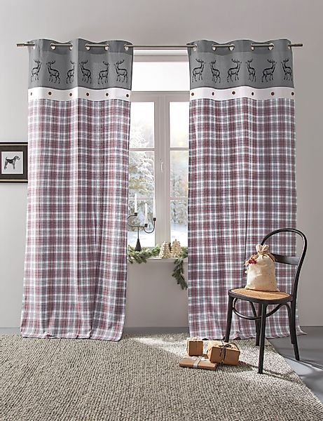 my home Gardine Merry, Ösen (1 günstig online kaufen