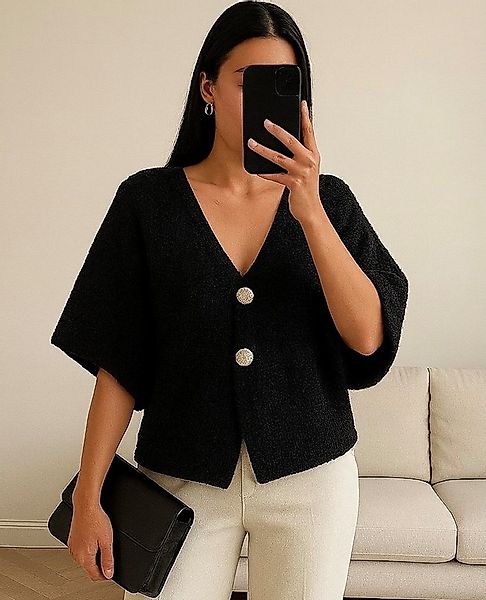 Worldclassca Strickjacke WORLDCLASSCA Strickjacke kurzarm Cardigan Strickpu günstig online kaufen