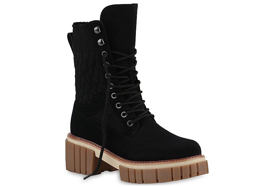 VAN HILL 839707 Plateaustiefelette Damen Leicht Gefütterte Plateau Boots St günstig online kaufen