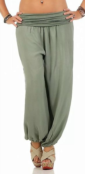 CLEO STYLE Haremshose Damen Sommerhose CL 2403 Khaki One Size (34-42) günstig online kaufen