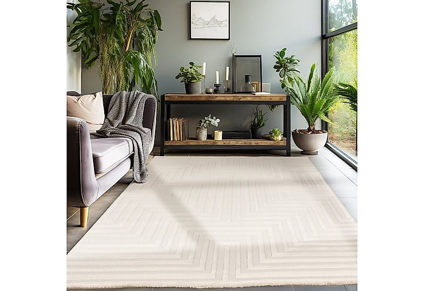 SIMPEX24 Designteppich Geometrisch Design, Rechteckig, Höhe: 12 mm, Teppich günstig online kaufen