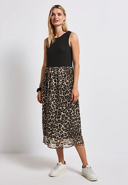 STREET ONE Midikleid, mit Animal Print-Mix günstig online kaufen