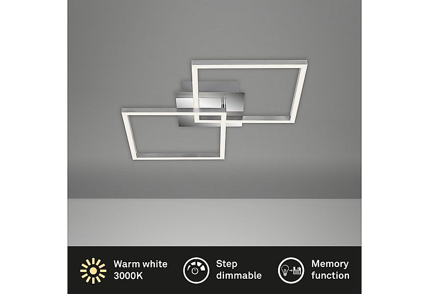 Briloner Leuchten Deckenleuchte LED Deckenlampe Rahmenleuchte Wohnzimmer Sc günstig online kaufen