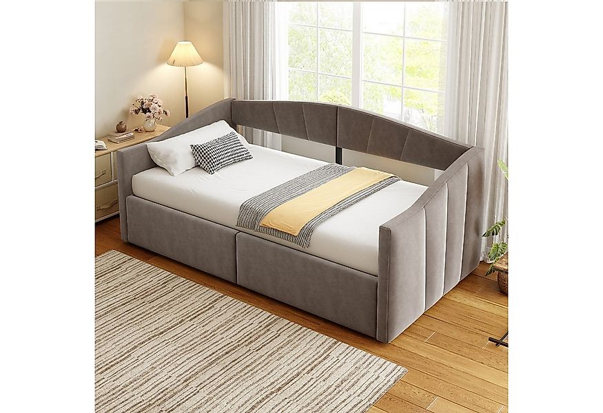 Odikalo Schlafsofa Schlafcouch 90x200 140x200 mit Bettkasten, Polsterbett S günstig online kaufen